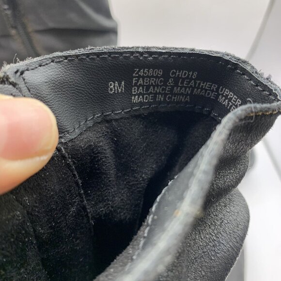 b.o.c. Womens Ankle Boot Black Suede Side Zip Strap & Knot Accent Round Toe 8M - Picture 4 of 8